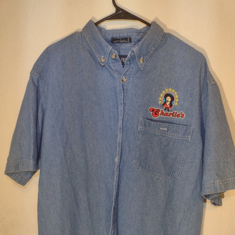 Luna Pier 100% cotton Denim shirt large